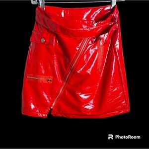 FQLWL Re Hot 🔥 Mini Skirt Faux Leather